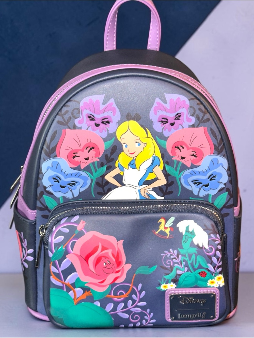 Loungefly Alice in Wonderland Floral Mini Backpack